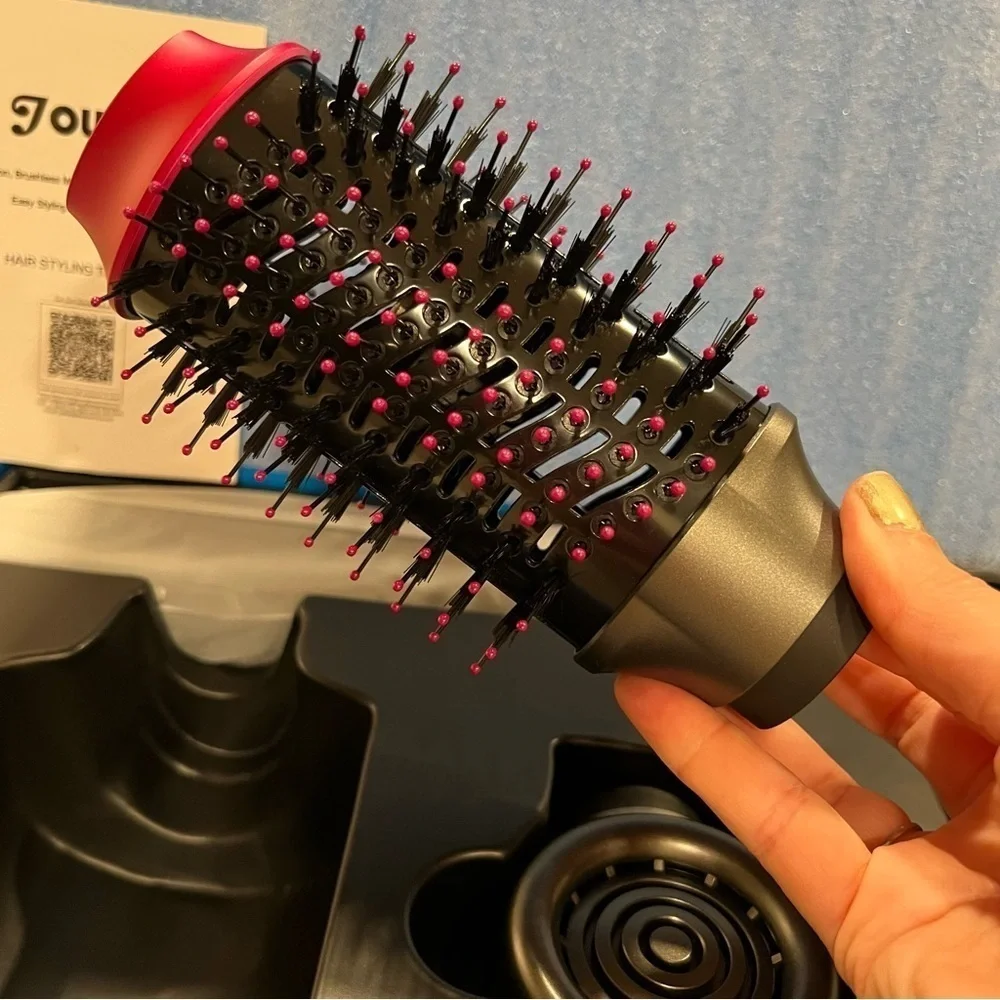 Hot Air Brush Hair Styler‎ for Volumizing, Straightening, Styling Dark Grey #FD1
